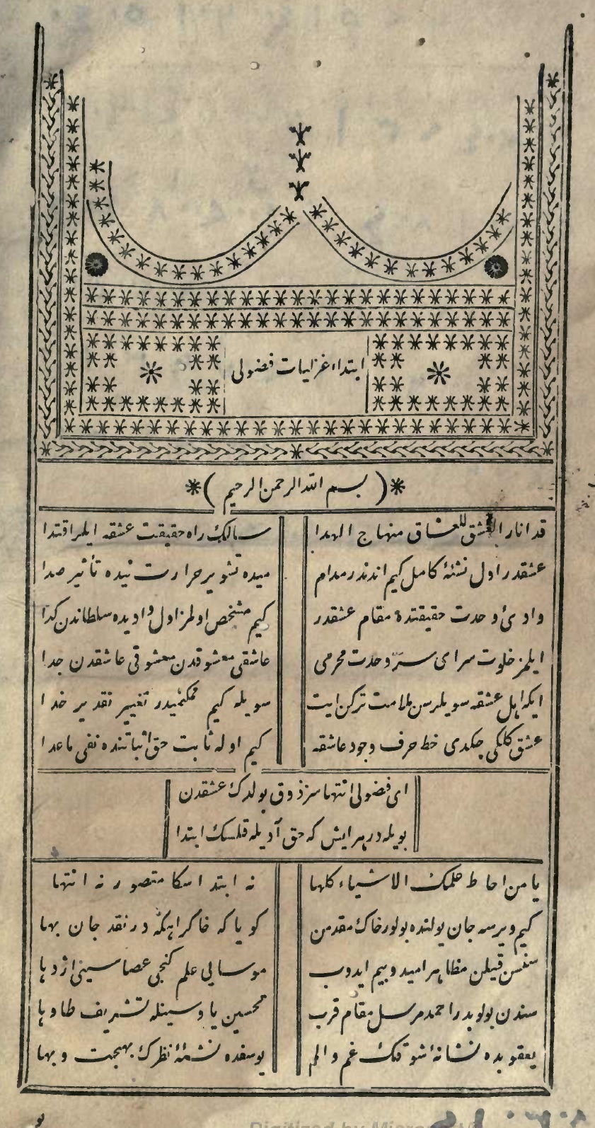 ديوان فضولي